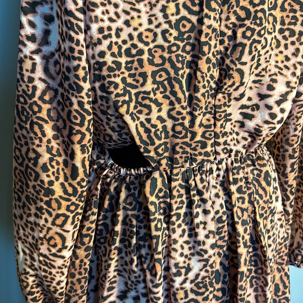 Ranna Gill Brown Animal Print Midi Dress - Picture 7 of 8